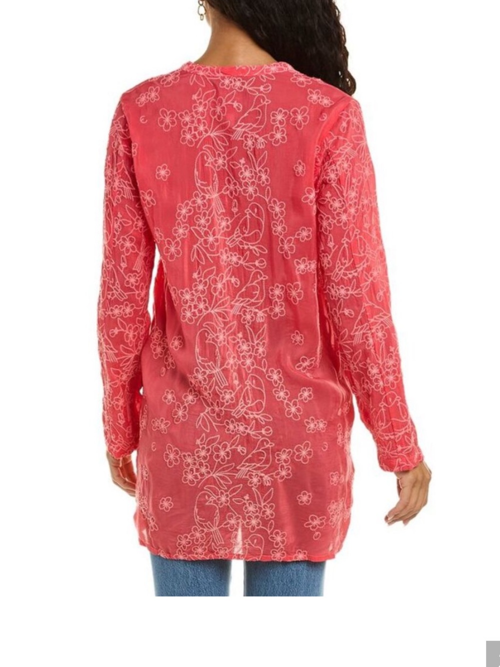 Johnny Was Birdie Marisol Tunic in Passion Fruit, XL/originally US$388